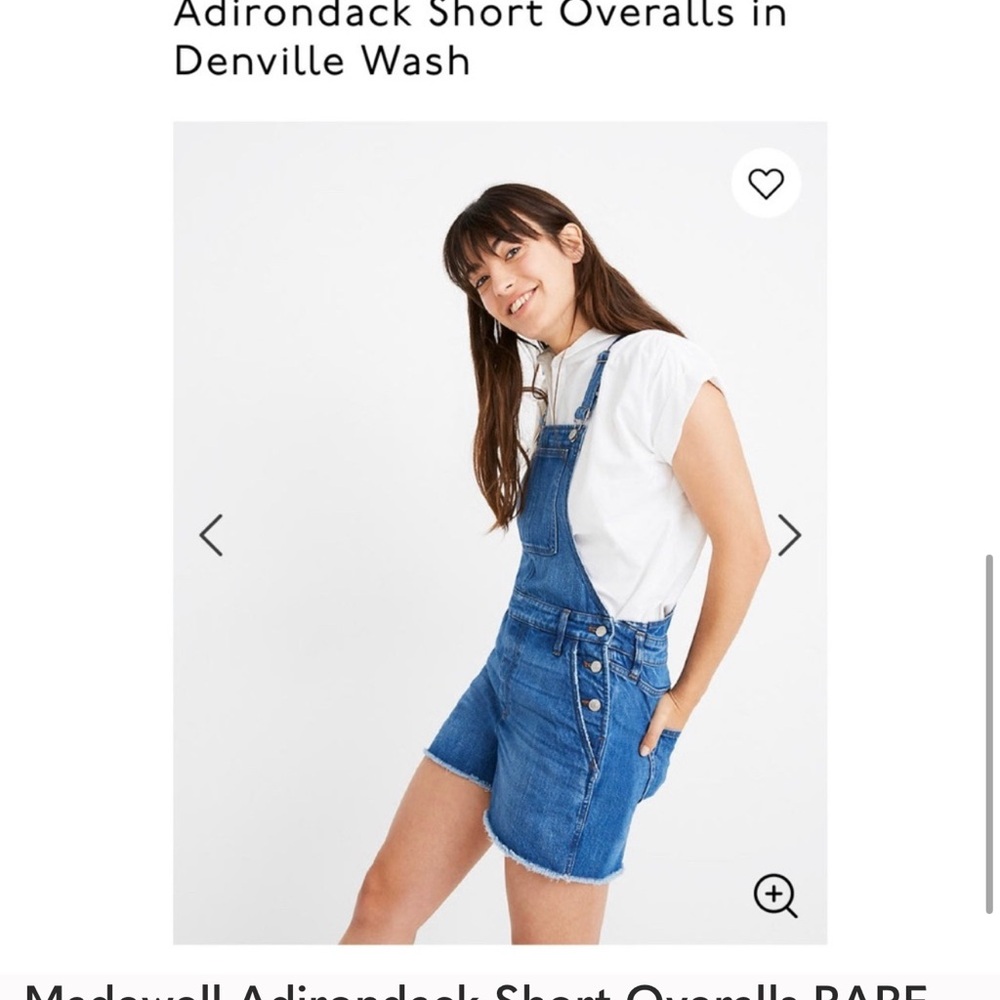 Madewell Adirondack Short Overalls RARE